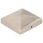 Preview: Pfostenkappen 6 Stk. Pyramide Edelstahl 101 x 101 mm