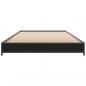 Preview: Bettgestell Schwarz 100x200 cm Holzwerkstoff und Metall