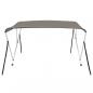 Preview: 3-Bow Bimini-Top Grau 184x170x133 cm