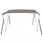 Preview: 3-Bow Bimini-Top Grau 182x184x136 cm