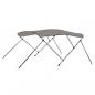 Preview: 3-Bow Bimini-Top Grau 182x184x136 cm