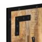 Preview: Garderobe 35x8x110 cm Raues Massivholz Mango