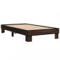 Preview: Bettgestell Braun Eichen-Optik 75x190 cm Holzwerkstoff Metall