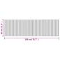 Preview: Teppich Rechteckig Hell Natur 60x200 cm Bambus