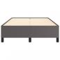 Preview: Bettgestell Grau 120x190 cm Kunstleder