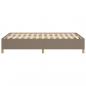 Preview: Bettgestell Taupe 120x190 cm Stoff