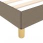 Preview: Bettgestell Taupe 120x190 cm Stoff