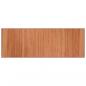 Preview: Teppich Rechteckig Braun 70x200 cm Bambus