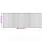 Preview: Teppich Rechteckig Braun 70x200 cm Bambus
