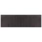 Preview: Teppich Rechteckig Dunkelbraun 60x200 cm Bambus