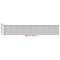 Preview: Teppich Rechteckig Natur 60x400 cm Bambus