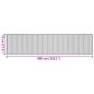 Preview: Teppich Rechteckig Hell Natur 70x300 cm Bambus