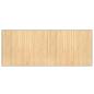 Preview: Teppich Rechteckig Hell Natur 80x200 cm Bambus