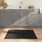Preview: ARDEBO.de - Teppich Rechteckig Schwarz 80x100 cm Bambus