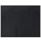 Preview: Teppich Rechteckig Schwarz 80x100 cm Bambus