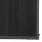 Preview: Teppich Rechteckig Schwarz 80x100 cm Bambus