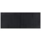Preview: Teppich Rechteckig Schwarz 80x200 cm Bambus