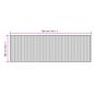 Preview: Teppich Rechteckig Natur 100x300 cm Bambus
