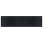 Preview: Teppich Rechteckig Schwarz 100x400 cm Bambus