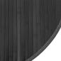 Preview: Teppich Rund Grau 80 cm Bambus