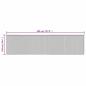 Preview: Teppich Rechteckig Braun 100x400 cm Bambus