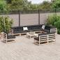 Preview: 11-tlg. Garten-Sofagarnitur Massivholz Kiefer