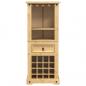 Preview: Weinregal Corona 56x35x120 cm Massivholz Kiefer