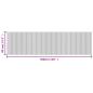 Preview: Teppich Rechteckig Natur 80x300 cm Bambus