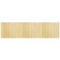 Preview: Teppich Rechteckig Hell Natur 80x300 cm Bambus