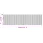 Preview: Teppich Rechteckig Hell Natur 80x300 cm Bambus