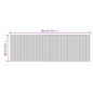 Preview: Teppich Rechteckig Hell Natur 100x300 cm Bambus