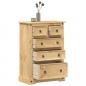 Preview: ARDEBO.de - Kommode Corona 80x43x114 cm Massivholz Kiefer