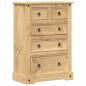 Preview: Kommode Corona 80x43x114 cm Massivholz Kiefer