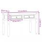 Preview: Konsolentisch Corona 115x46x73 cm Massivholz Kiefer