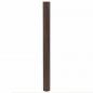 Preview: Teppich Rechteckig Dunkelbraun 80x500 cm Bambus