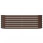 Preview: Hochbeet Pulverbeschichteter Stahl 114x40x36 cm Braun