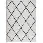 Preview: Shaggy-Teppich PAMPLONA Hochflor Modern Creme Schwarz 200x280cm
