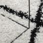 Preview: Shaggy-Teppich PAMPLONA Hochflor Modern Creme Schwarz 200x280cm