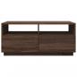 Preview: Couchtisch mit LED-Leuchten Braun Eichen-Optik 90x49x40 cm
