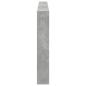 Preview: LED-Kopfteil mit Ablage Betongrau 220x17x102 cm