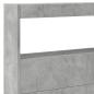 Preview: LED-Kopfteil mit Ablage Betongrau 220x17x102 cm