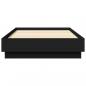 Preview: Bettgestell Schwarz 75x190 cm Holzwerkstoff