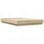 Preview: Bettgestell Sonoma-Eiche 135x190 cm Holzwerkstoff