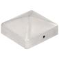 Preview: Pfostenkappen 6 Stk. Pyramide Verzinktes Metall 71 x 71 mm  