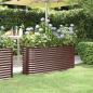 Preview: ARDEBO.de - Hochbeet Pulverbeschichteter Stahl 152x40x68 cm Braun