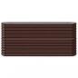 Preview: Hochbeet Pulverbeschichteter Stahl 152x40x68 cm Braun