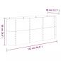 Preview: Hochbeet Pulverbeschichteter Stahl 152x40x68 cm Braun