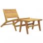 Preview: Gartenstuhl mit Fußstütze Massivholz Teak