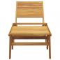 Preview: Gartenstuhl mit Fußstütze Massivholz Teak