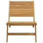 Preview: Gartenstuhl mit Fußstütze Massivholz Teak